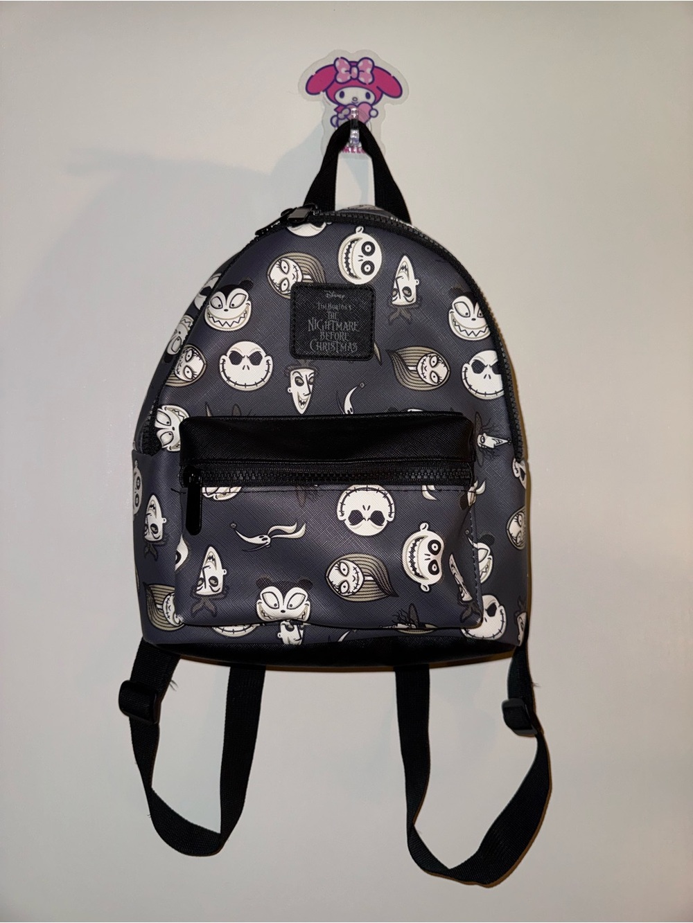 Disney’s The Nightmare Before Christmas Faces Mini Backpack Grey And Black